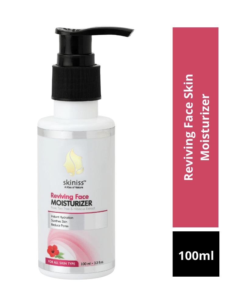 Face Skin Moisturizer goodness of Tea Tree, Hibiscus & Rose Extract - 100ml