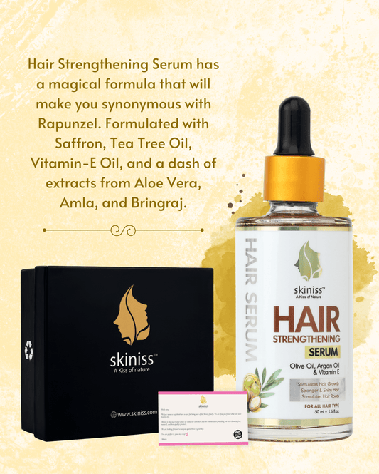 Hair Strengthening Serum with Argan Oil, Olive Oil + Vitamin E