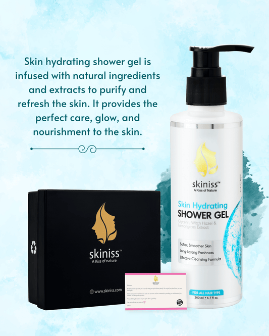 Skin Hydrating Shower Gel with Glycerin, Lemongrass & Witch Hazel - 200ml