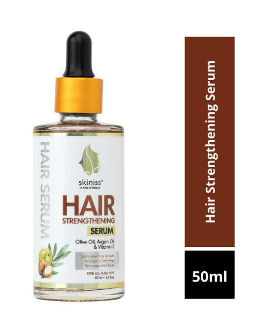 Hair Strengthening Serum with Argan Oil, Olive Oil + Vitamin E
